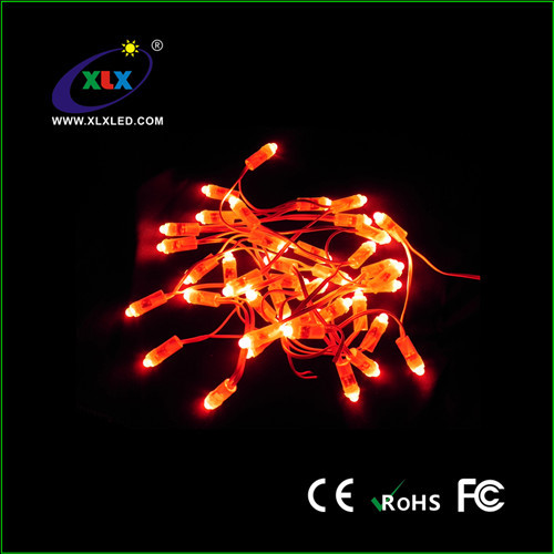 Single Color Red LED Exposed String Lights