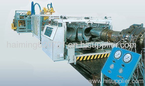 PE PVC Double wall corrugation pipe production line