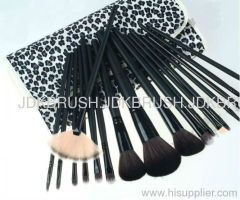 18PCS leopard professional make up brush set