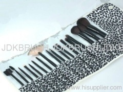 18PCS leopard professional make up brush set