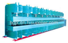 Alligator type vulcanizing machine