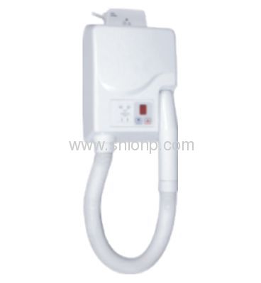 White color Wall Mounted Hair Dryer