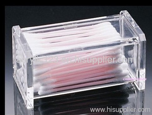 acrylic cotton swab box