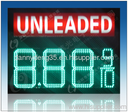 LED gas price sign