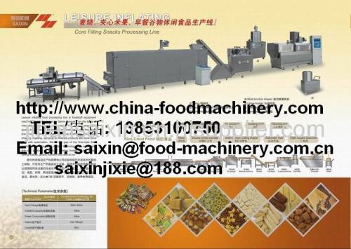 Direct expanded snacks processing line