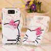 White Protective Phone Covers For Girls / Women With Cute Pattern, OEM Logo