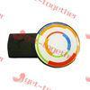 Removable Colorful Round Soft / Hard Crystal Clear Epoxy Resin Sticker