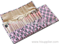 15PCS burberry tartan make up brush set