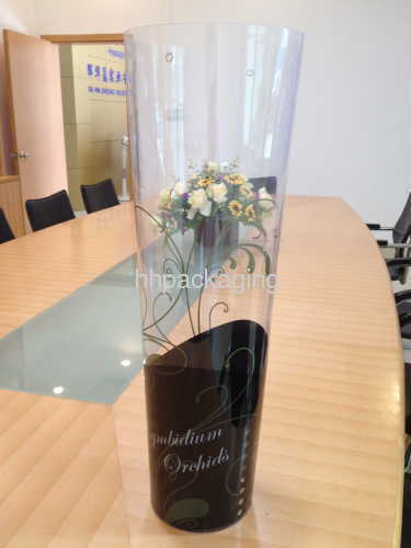 plastic tube for flower display
