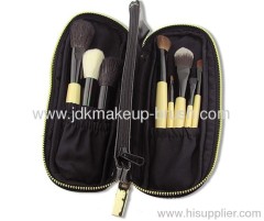 10PCS wooden handle mini makeup brush set