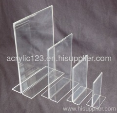 clear acrylic custom menu holder