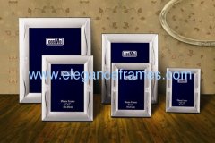 Silver plated frame for documents and certificate for honour or graduation