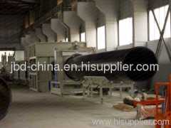 PE water supply and drainage pipe making machine