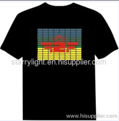 Starry-light 5.2usd Popular flashing election promotion t-shirts