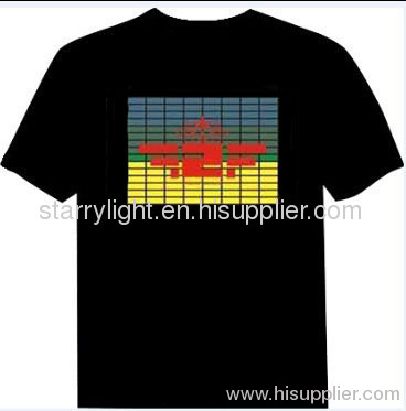 Starry-light 5.2usd Popular flashing election promotion t-shirts