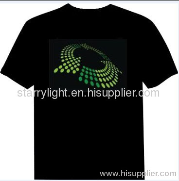 Starry-light 5.2USD high quality cotton fashion led t shirt