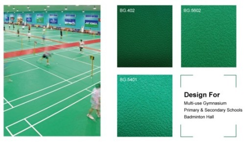 pvc flooring for the indoor gymnasium