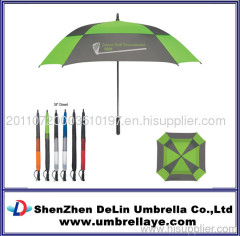 Double Layer Golf Umbrella/fashion golf umbrella