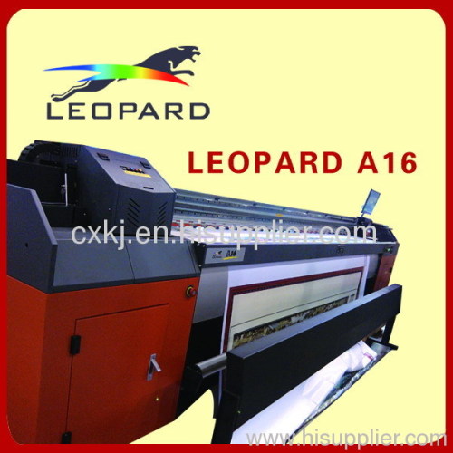 Leopard A16 knoica 1024/512 PVC solvent printing machine 4/6 color