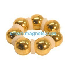 sintered NdFeB sphere magnet Gold coating