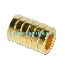 Sintered NdFeB magnet Aurum coating