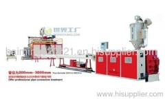 HDPE hollow winding pipe extruder machine