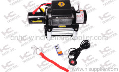 Electric Car Winch with Remote Control 9500lb