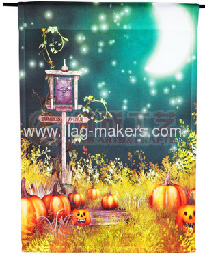 Pumpkin Avenue garden flag