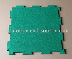 Interlocking rubber tiles rubber mats
