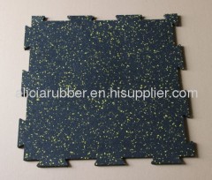 Interlocking rubber tiles/mats for gym