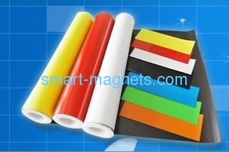 color PVC rubber magnetic roll