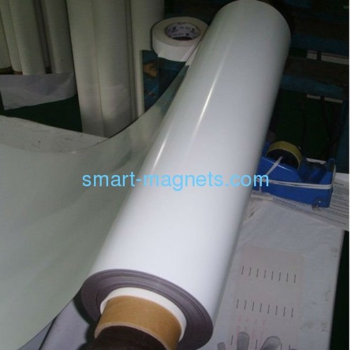 rubber magnetic roll with glossy PVC