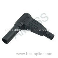 Angled 4mm Shrouded Plug