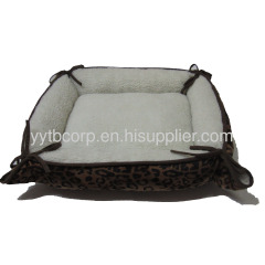 folded pet bed