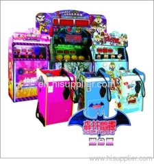 Coin operated arcades prize redemption lottery shooting game machine
