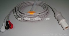 Drager one-piece ECG Cable with leadwires