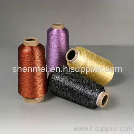 Knitting metallic/lurex yarn