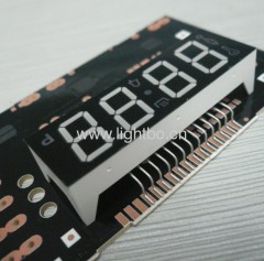 Custom 0.56-inch four-digit seven segment led displays for digital oven timer control.Operating temoerature 120C.