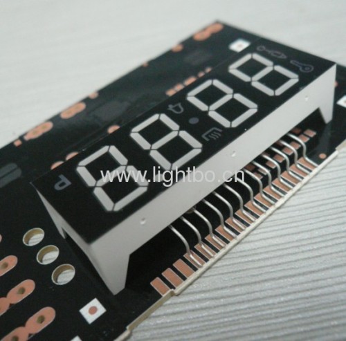 Custom Ultra white common anode 4 digit 0.56" 7 segment led display for oven timer control