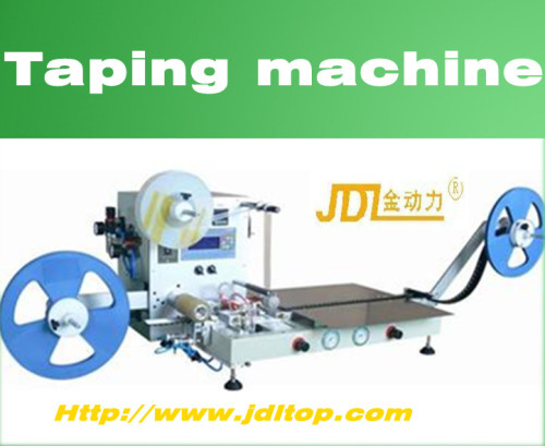Text-screen semi-automatic taping packaging machine