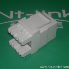 180 degree cat6 keystone jack white color