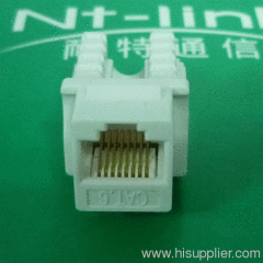 180 degree cat6 keystone jack white color