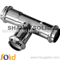 stainless steel pipe fittings tee