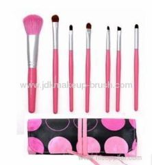 Colorful 7PCS Goat Hair Cosmetic Brush Set (JDK-BSMS-933)