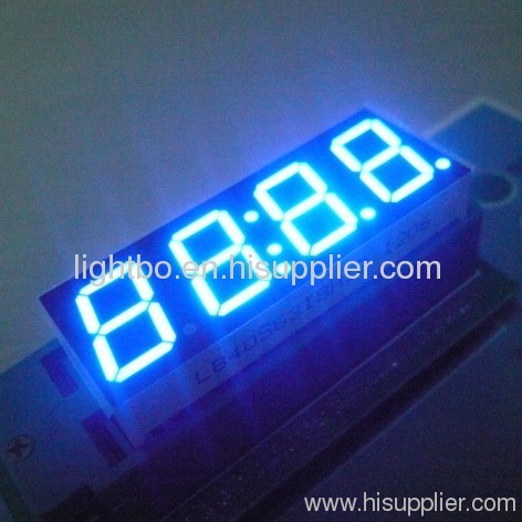 Indicadores de relógio de led ultra azul comum ânodo 4 dígitos 0,56 polegadas 7 segmento