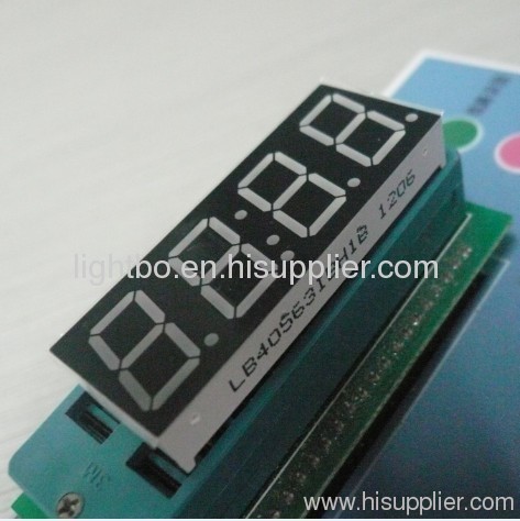 Ultra Blue common anode 4 digit 0.56 inches 7 segment led clock displays