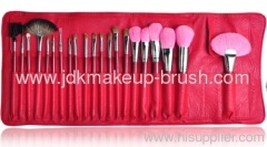 21PCS Sable Hair Makeup Cosmetic Brush with Red Pouch