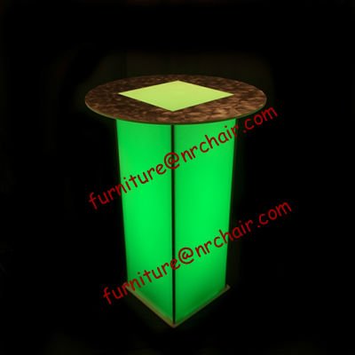 commercial nightclub acrylic led light up bar cocktail tables