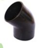 Black HD PE 45 Degree Elbow Long Useful Life Drainage Systems