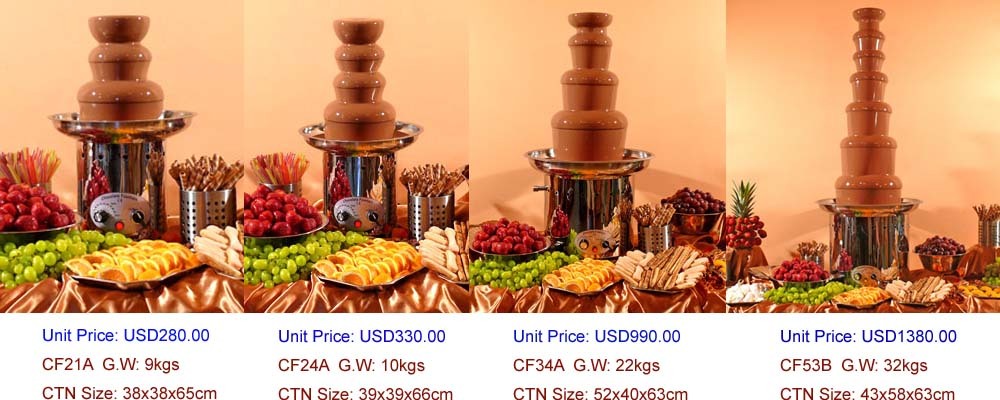 Commercial Chocolate Fountain Prices List